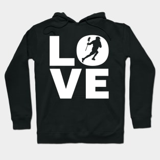 Love Lacrosse Gift For Lacrosse Players Hoodie